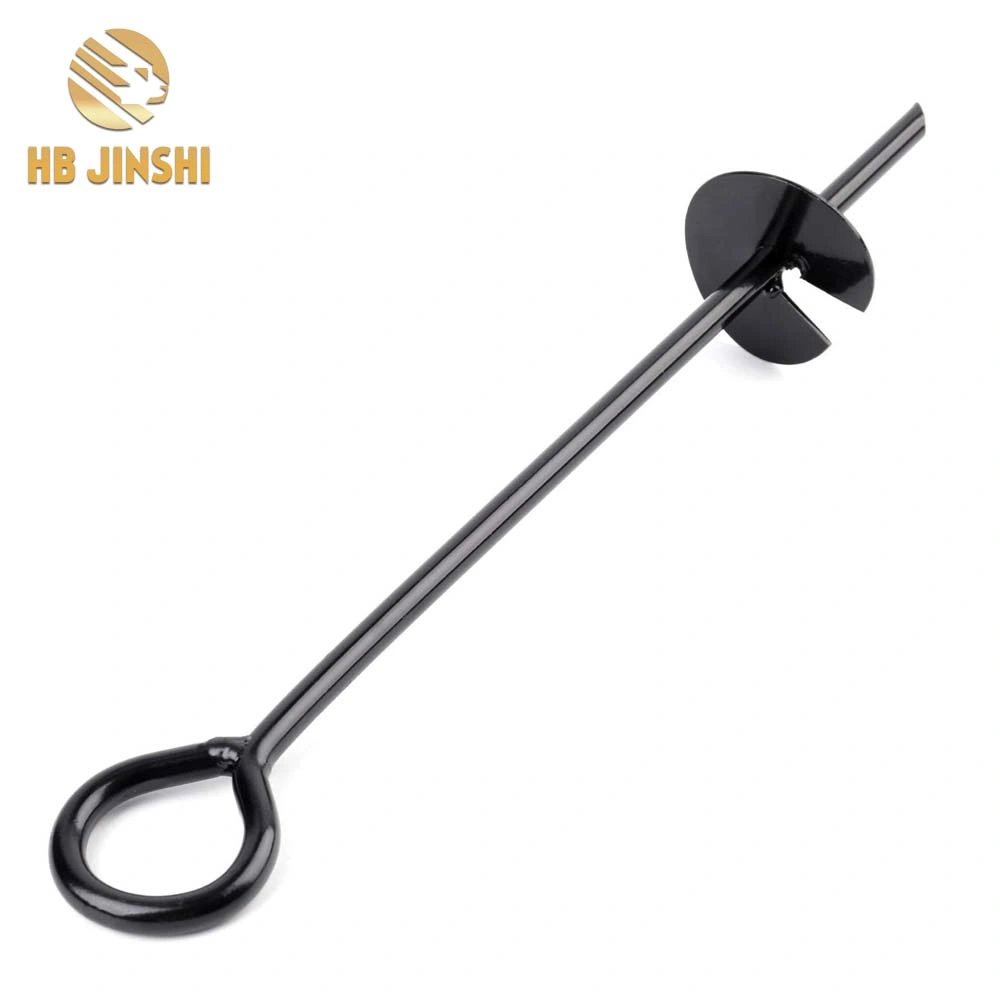 18" Powder Coated Galvanized Tent Anchor Stake Helix Earth Auger Anchors